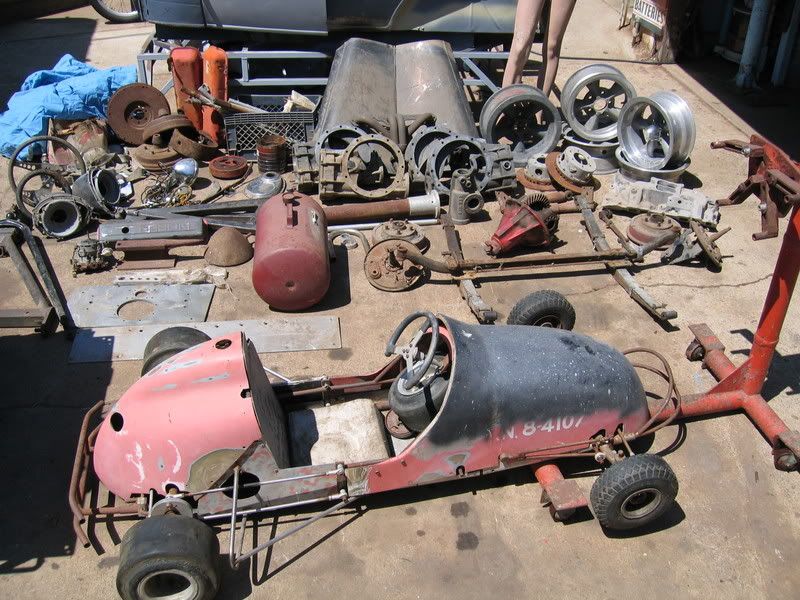 More junk I don't need....1/4 midget and car parts. The H.A.M.B.